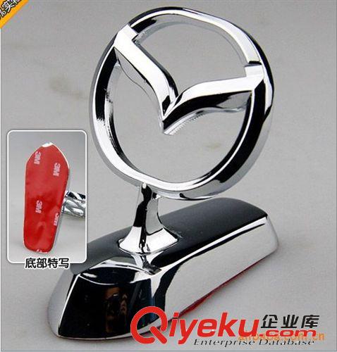 馬自達(dá)豪華活動(dòng)式車標(biāo) 引擎蓋鋅合金電鍍gd車頭立標(biāo)原始圖片2