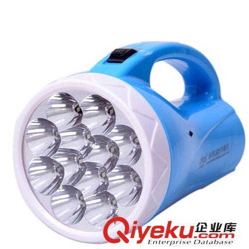 雅格超亮12顆LED應急燈 照明巡夜保安手提燈探照燈 家用手電筒原始圖片2