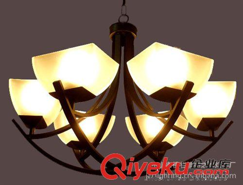 【新品特惠】歐式復古鐵藝吊燈 歐式米亞簡約吊燈酒店大廳吊燈6