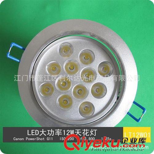 LED 天花燈 筒燈 節(jié)能燈 大功率12W天花燈LT12W001