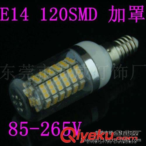 君威供应LED玉米灯 E14 120SMD 3528 照明灯系列 加透明