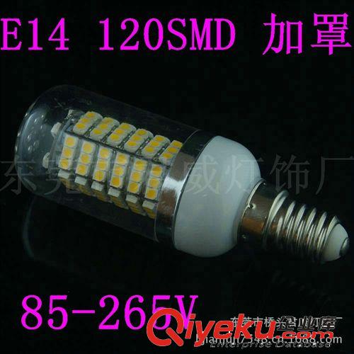 君威供應(yīng)LED玉米燈 E14 120SMD 3528 照明燈系列 加透明