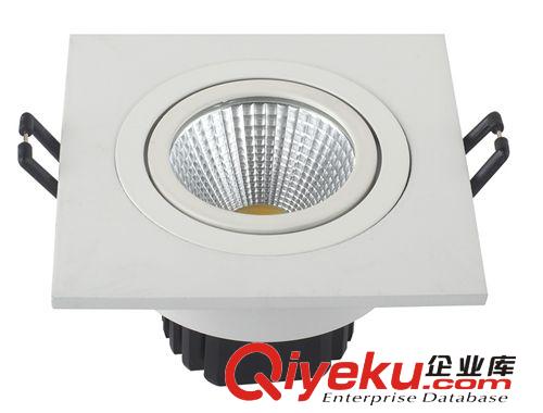 7W COB筒燈 LED筒燈 方形面蓋97*97,開孔80 COB筒燈原始圖片2