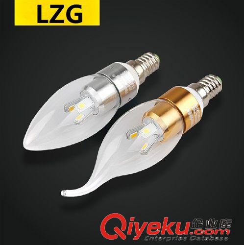 【企業集采】LED球泡燈3W尖泡燈超亮LED拉尾球泡泡燈LED燈泡批發原始圖片2