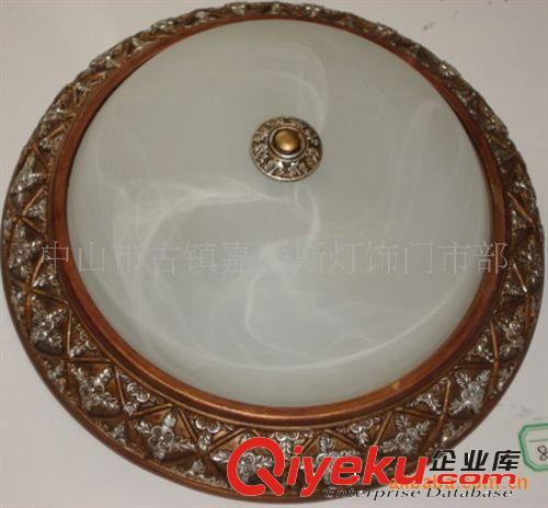 嘉蒂斯燈飾供應歐式樹脂玻璃吸頂燈原始圖片3