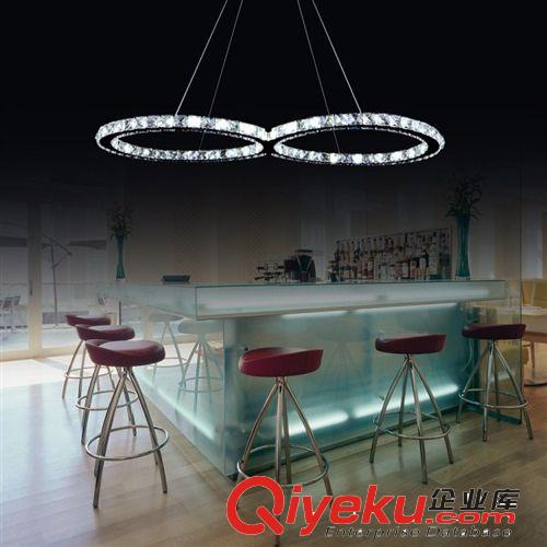 led 8 字形水晶吊燈客廳臥室商務會所客房水晶吊燈現代簡約原始圖片2