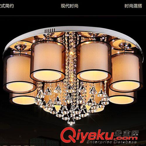 LED客廳燈水晶燈吸頂燈具現代中式創意圓形臥室餐廳大氣吊燈燈飾原始圖片2