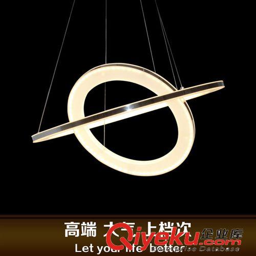 現(xiàn)代簡(jiǎn)約創(chuàng)意LED吊燈亞克力圓形餐廳燈臥室燈書房燈飾時(shí)尚圈出口原始圖片3