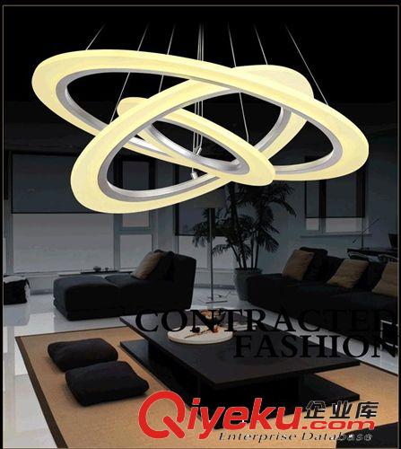 led內(nèi)發(fā)光亞克力餐廳吊燈圓形客廳燈led燈具臥室燈創(chuàng)意訂制工程燈原始圖片3