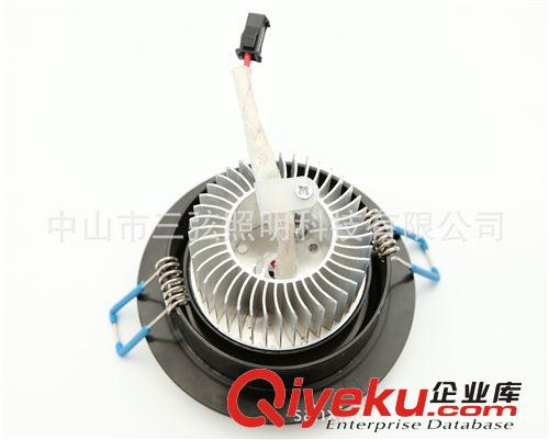 三弦之光led天花燈3W沙黑太陽花原始圖片2