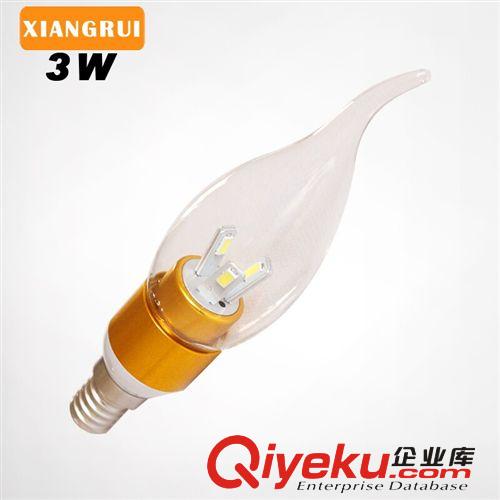 LED  3W 高亮 蠟燭燈泡 尖泡 質保三年