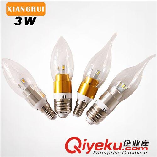 LED  3W 高亮 蠟燭燈泡 尖泡 質保三年