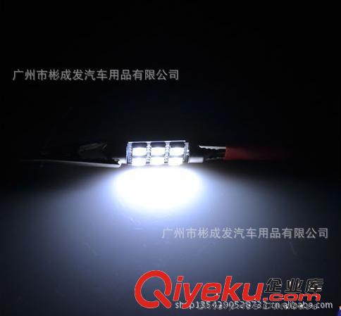汽車LED閱讀燈 車頂燈 雙尖解碼LED燈 防報警解碼 6LED 12V原始圖片2