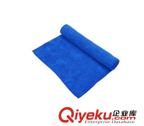 經編擦車毛巾 洗車毛巾 打蠟毛巾 汽車用品30*70cm 藍色原始圖片2