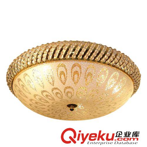 廠價(jià)直銷金黃水晶吸頂燈圓形客廳臥室燈飾燈具優(yōu)惠促銷祥云LCH004原始圖片3
