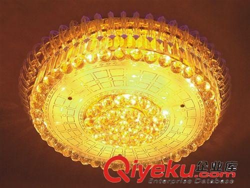廠價直銷黃色水晶燈吸頂燈臥室客廳燈飾燈具LF8805