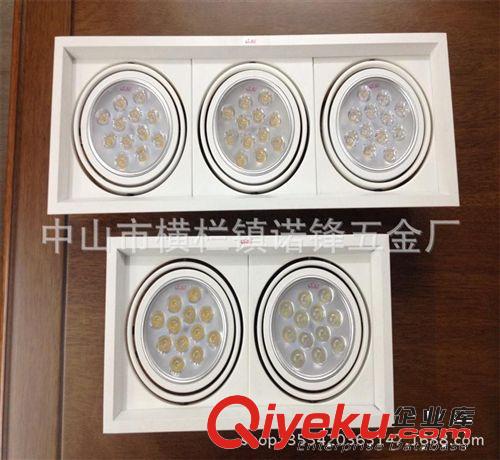 2014新款ar111套件雙頭豆膽燈   雙頭豆膽燈套件  商業照明{sx}