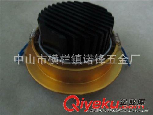 %100實拍gd天花燈 5W 7W掃紋金天花燈套件 天花燈廠家直銷原始圖片2