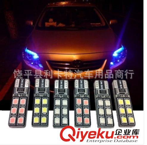 新款黑鋒T10 帶透鏡2W LED示寬燈 車尾牌照燈 高亮剎車燈工廠直銷