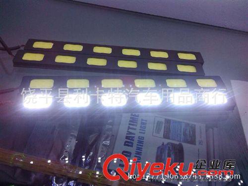 新款爆款超薄汽車改裝日行燈 大功率高亮COB日間行車燈 LED6燈原始圖片2