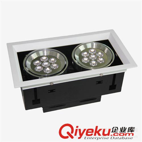 【推薦】供應DW-GS-4009-雙頭LED格柵射燈 7W*2 產品精美時尚