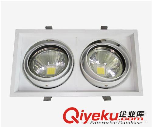 【價錢實惠】供應(yīng)DW-GS-4003雙頭/單頭LED格柵射燈 12w*2COB原始圖片3