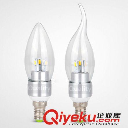 3WLED三叉蠟燭燈泡節(jié)能透明貼片E14尖泡拉尾泡吊燈光源螺口單燈