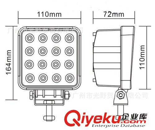 LED 汽修工作燈/汽車車頂燈/48W/led 射燈/工程車燈。。。原始圖片2