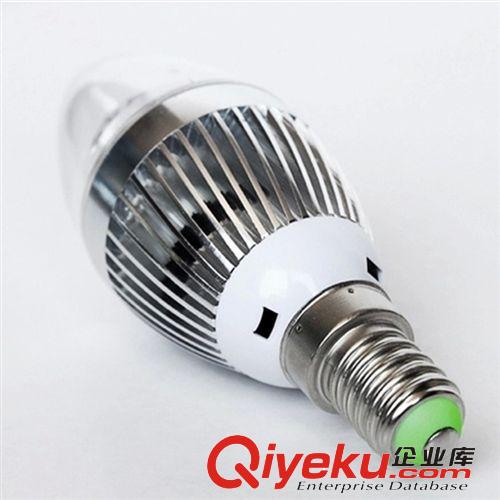 【企業(yè)集采】  led蠟燭燈 led燈泡 水晶蠟燭燈光源 3W 尖泡 拉尾