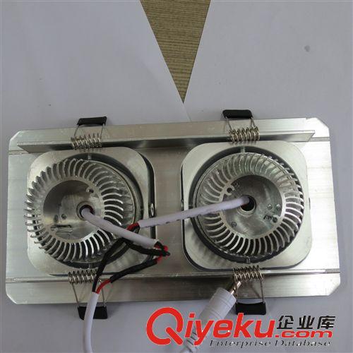 高檔新款LED 斗膽燈 雙頭 LED 雙頭射燈 兩頭LED3W格柵射燈原始圖片3