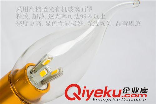 廠家熱銷LED蠟燭燈/大功率LED尖泡/E14螺口W27螺口超高亮尖泡拉尾原始圖片2