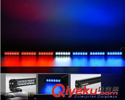 汽車吸頂燈車頂爆閃燈超亮 警車燈LED開道長杠燈長排警示燈原始圖片3