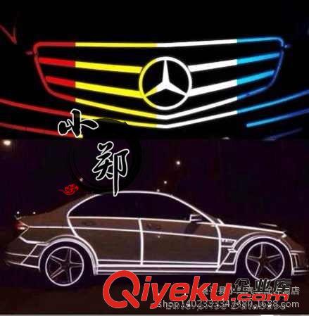 新品3M 汽車(chē)摩托自行車(chē)反光貼裝飾條警示貼紙 DIY車(chē)尾輪廓反光貼原始圖片2