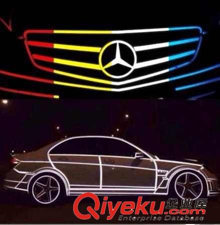 新品3M 汽車摩托自行車反光貼裝飾條警示貼紙 DIY車尾輪廓反光貼
