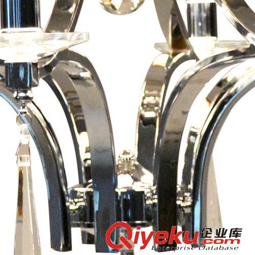 歐式蠟燭水晶藝術吊燈 簡約拉絲 客廳燈臥室燈復古燈飾原始圖片3