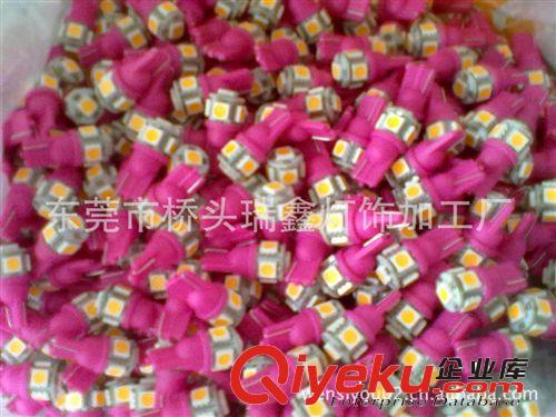 廠家熱銷led車燈 汽車LED儀表燈 T10 5SMD5050 LED汽車指示燈