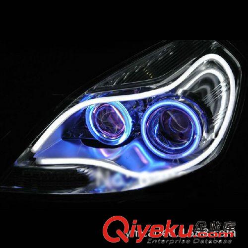 led淚眼燈 汽車大燈改裝導光條 DRL 335軟燈帶轉向燈 2條60CM原始圖片2