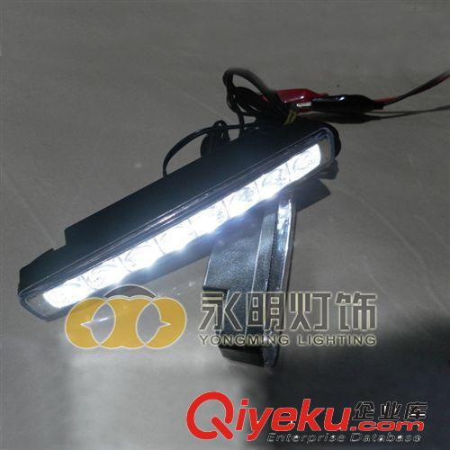 tj供應汽車LED日間行車燈 DRL 食人魚 8LED日行燈 8SMD前照燈