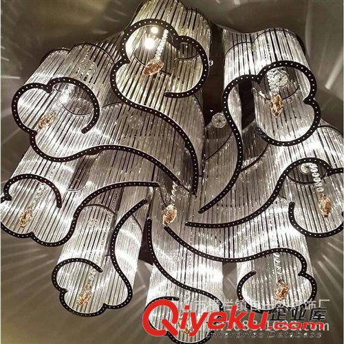 自然創意簡約新中式LED家裝酒店客廳臥室餐廳祥云水晶燈吸頂燈具