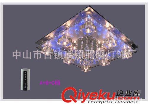 現(xiàn)代水晶燈LED平板吸頂燈客廳水晶燈飾燈具8869/12原始圖片3