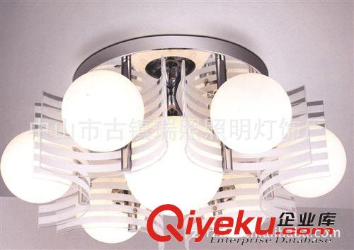 現(xiàn)代簡約玻璃異形吸頂燈飾燈具 客廳燈 臥室燈MD8701-6+1原始圖片2