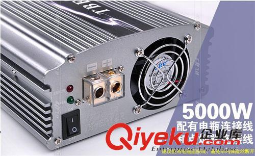 汽車5000W逆變器 車載逆變器 電源轉(zhuǎn)換器 正玄波帶點(diǎn)煙頭 12V/24V原始圖片2