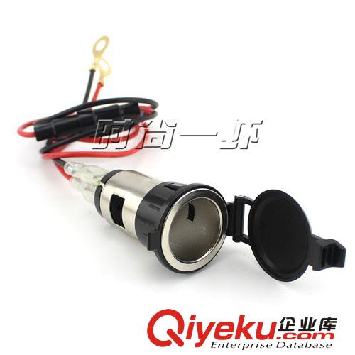 汽車摩托車金屬點(diǎn)煙器式母座 GPS電源插座usb車載手機(jī)充電器座原始圖片2