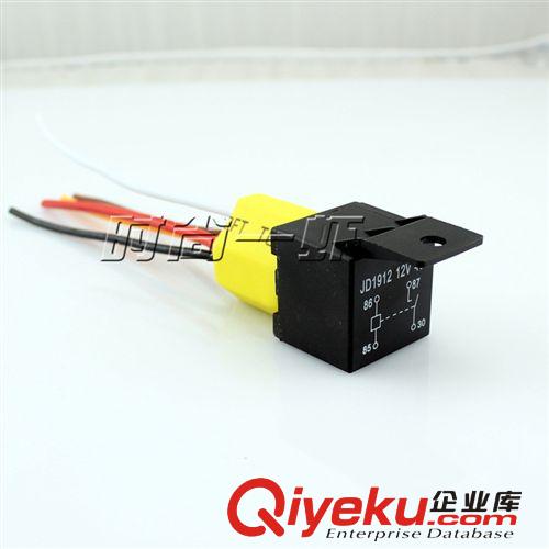 摩托車汽車12v專用繼電器 繼電器插座插頭 改裝氣喇叭專用續(xù)電器原始圖片3