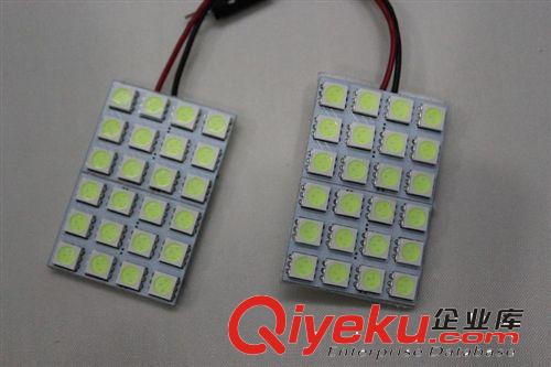 廠家直銷 新款汽車24LED閱讀燈 車頂燈 室內(nèi)燈吸頂燈改裝 冰藍(lán)原始圖片2
