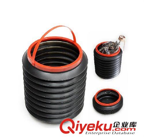 可伸縮 家用車用垃圾桶 汽車垃圾桶 車載垃圾桶 汽車置物桶 4升原始圖片2
