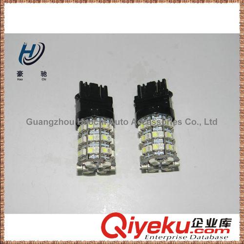 汽車led轉(zhuǎn)向燈 3157 T25-60SMD-1210 白黃紅 雙色剎車燈 尾燈