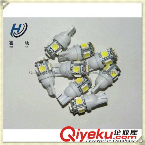 汽車led閱讀燈 T10 5燈 5SMD-5050-W5W 12v/24v牌照燈 儀表燈