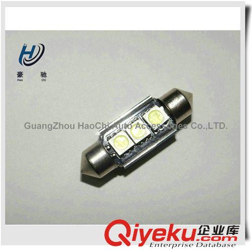 汽車超亮LED雙尖 3SMD-5050-39MM canbus 寶馬專用帶散熱車頂燈原始圖片2