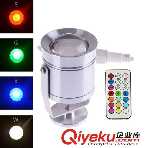 新款10W RGB 12V 遙控七彩水底燈 LED水下燈喇叭口外殼配件原始圖片3